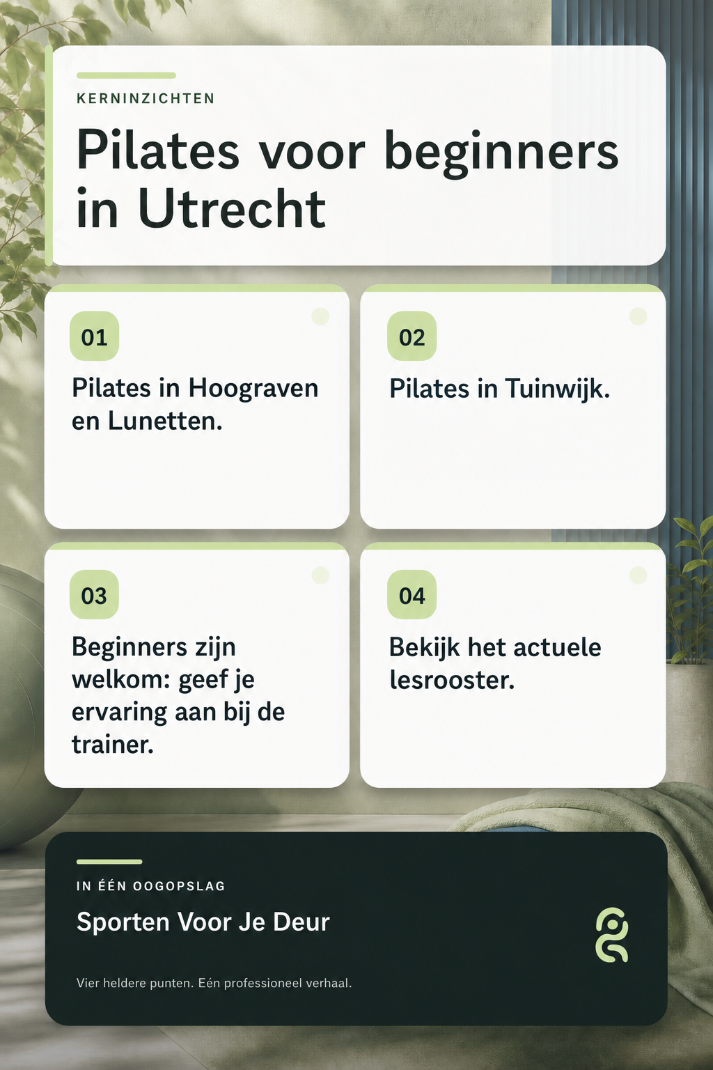 Pilates voor beginners in Utrecht: locaties en eerste les